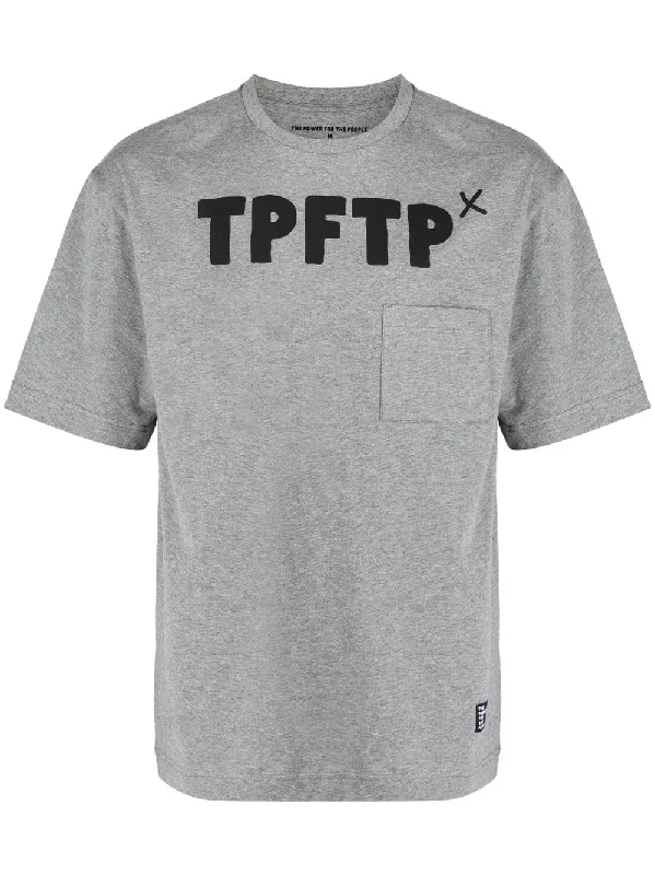 Celebrate the Weekend with Discounts Logo Print Short-Sleeve T-shirt