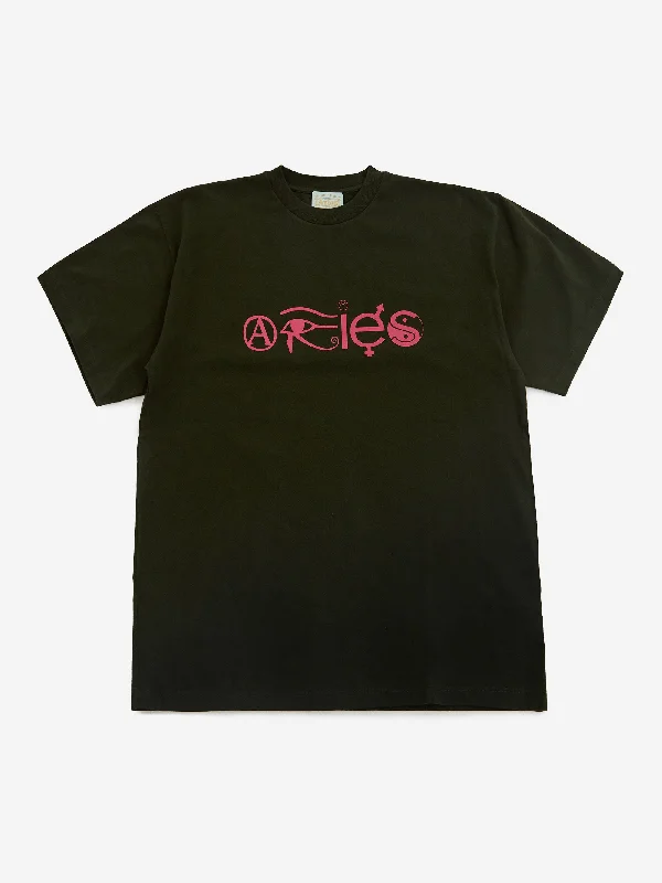 Aries Coexist Short Sleeve T-Shirt - Forest Green