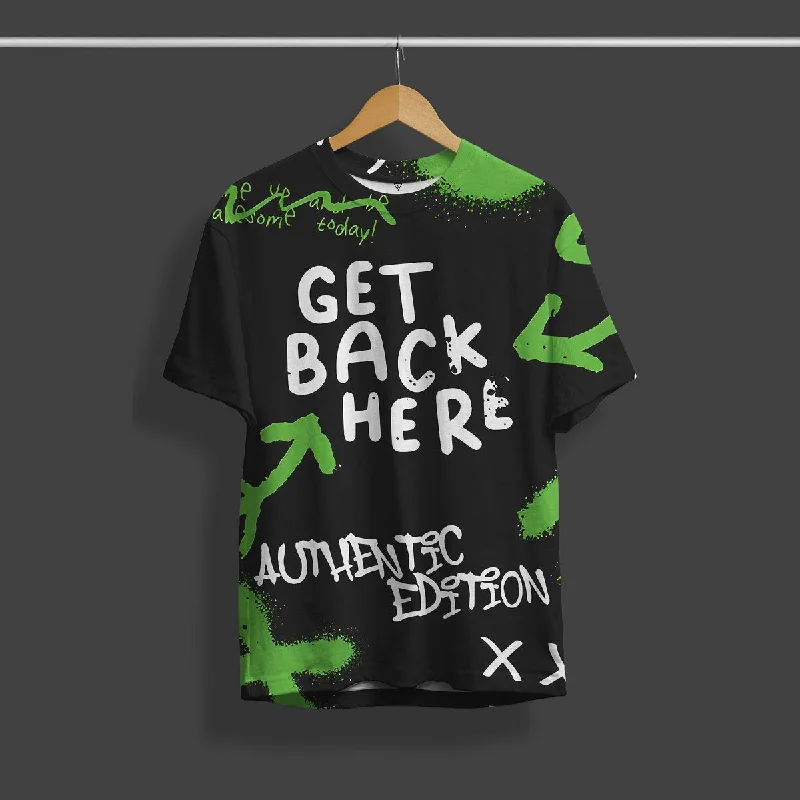 Today’s Deal Authentic Edition Black Printed T-Shirt