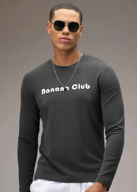 Banana Club Grey Regular Fit T-shirt