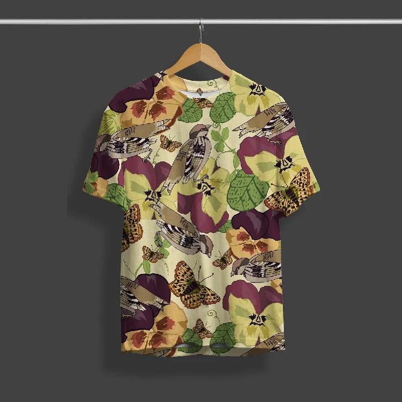 Special Savings Birds All Over Print Design T-Shirts