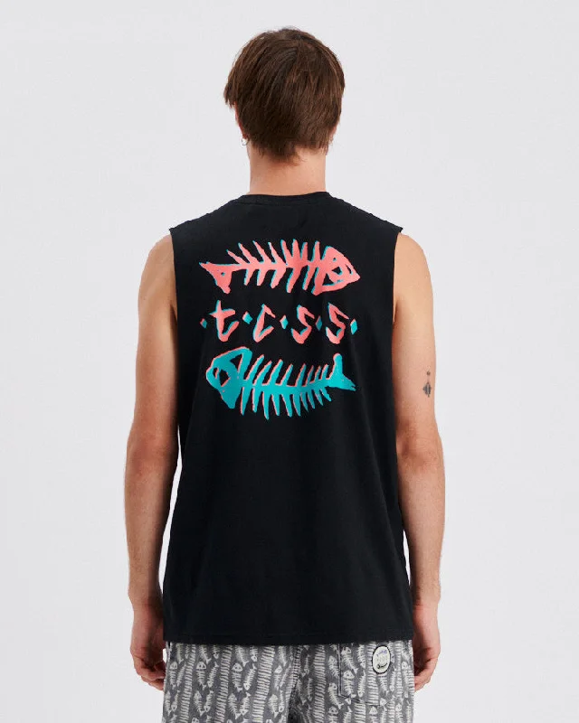 Exclusive Offers Boneyard Muscle Tee - Vintage Black