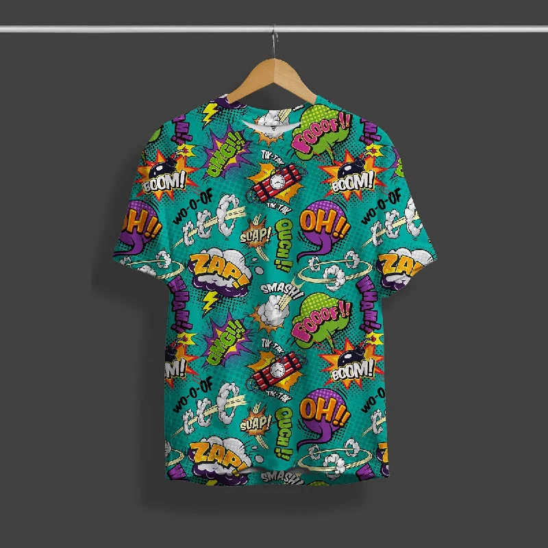 Super Deal Boom Boom OMG All Over Printed Tees