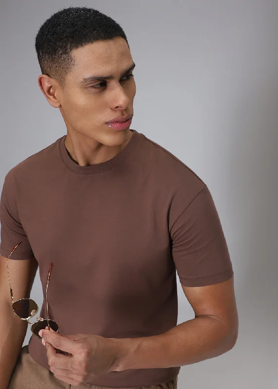 Brown Regular Fit T-shirt