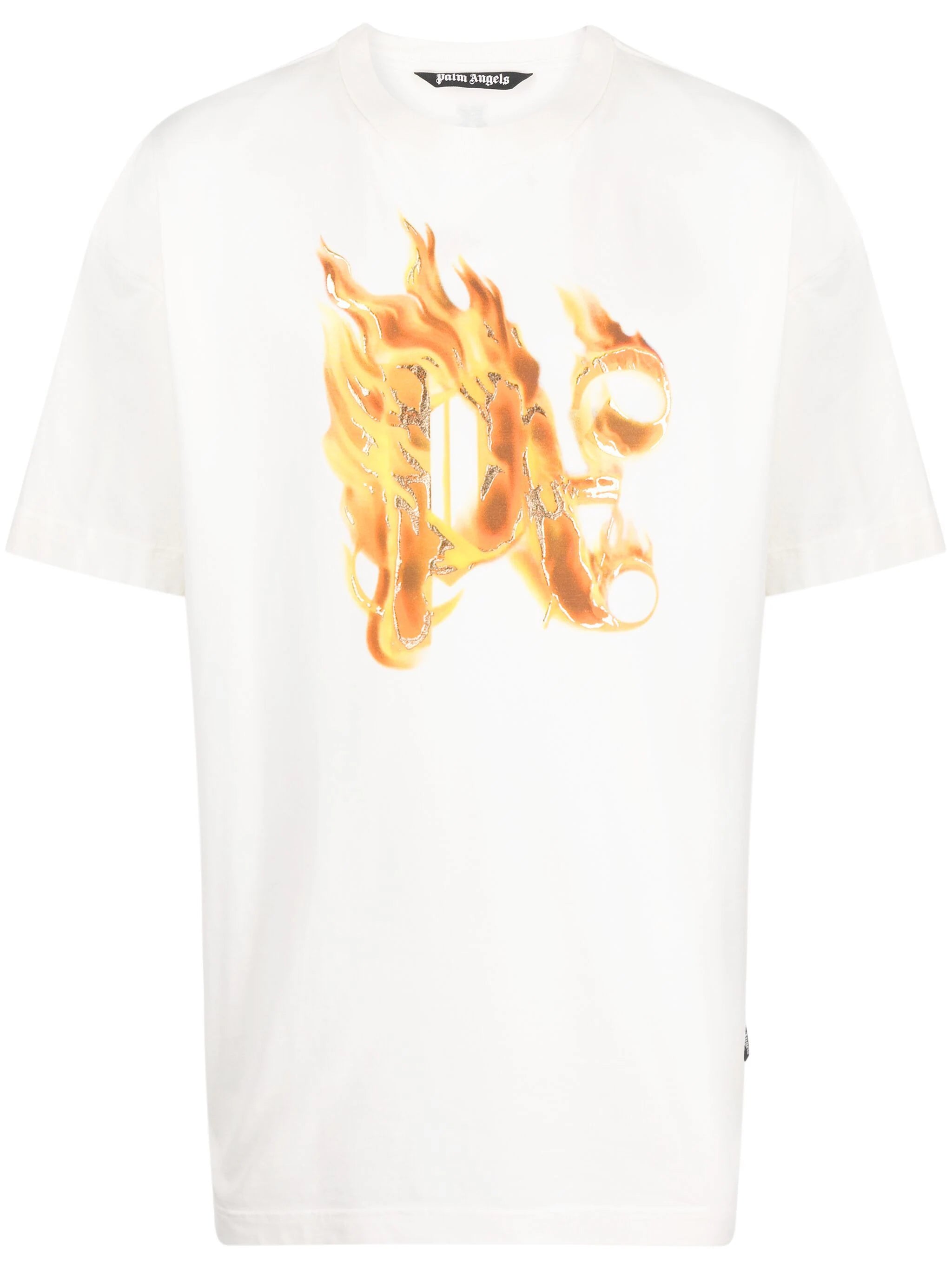 Burning Monogram-Print T-Shirt