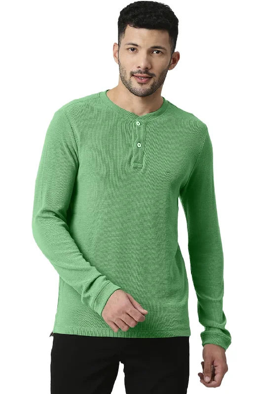Amazing Value Muscle Fit Cotton Polyester Henley T-shirt