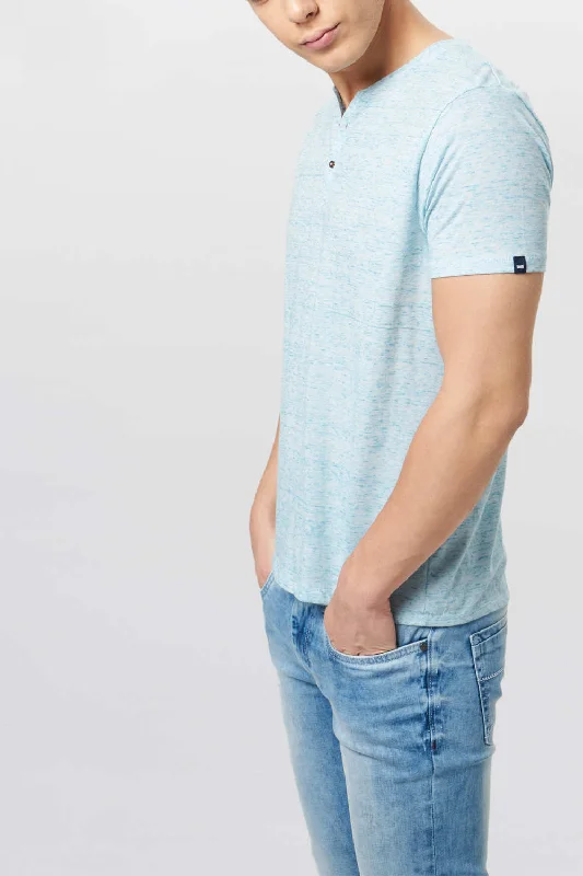 Weekend Savings Spree Muscle Fit Crew Henley T Shirt
