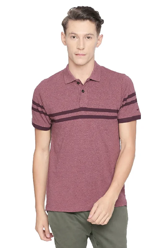 Last Chance Muscle Fit Engineered Stripes Polo T Shirt