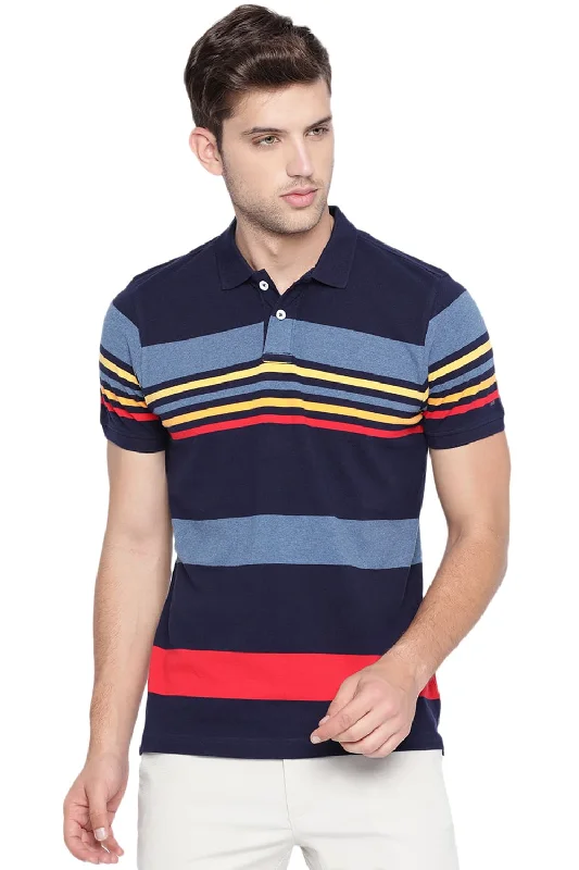 Great Bargains Muscle Fit Engineered Stripes Polo T Shirt