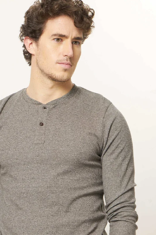 Weekend Savings Bonanza Muscle Fit Henley Full Sleeve T.shirt