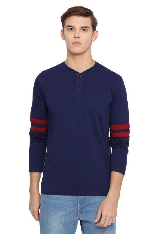 Super Savings Muscle Fit Henley Long Sleeve T Shirt