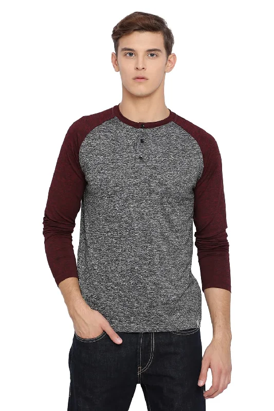 Best Deals Muscle Fit Henley T Shirt