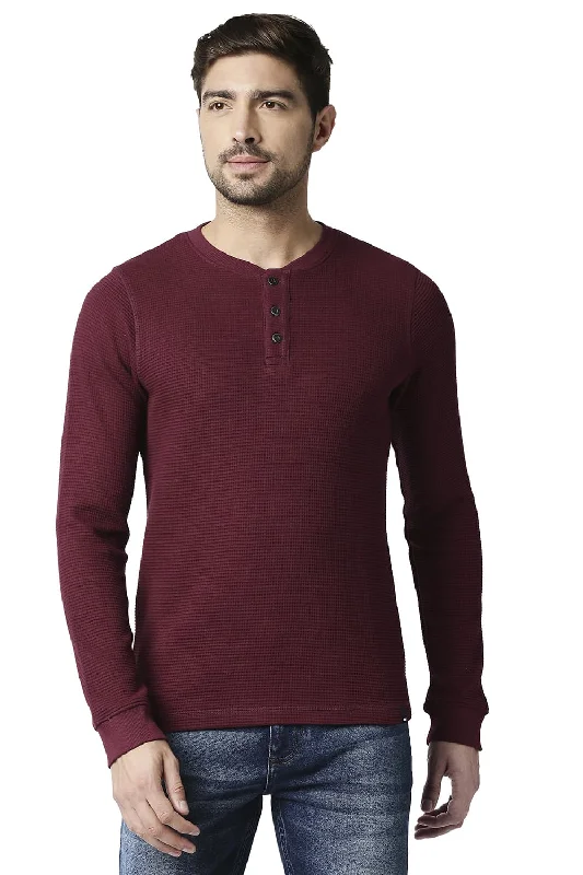 Flash Sale Muscle Fit Henley T-shirt