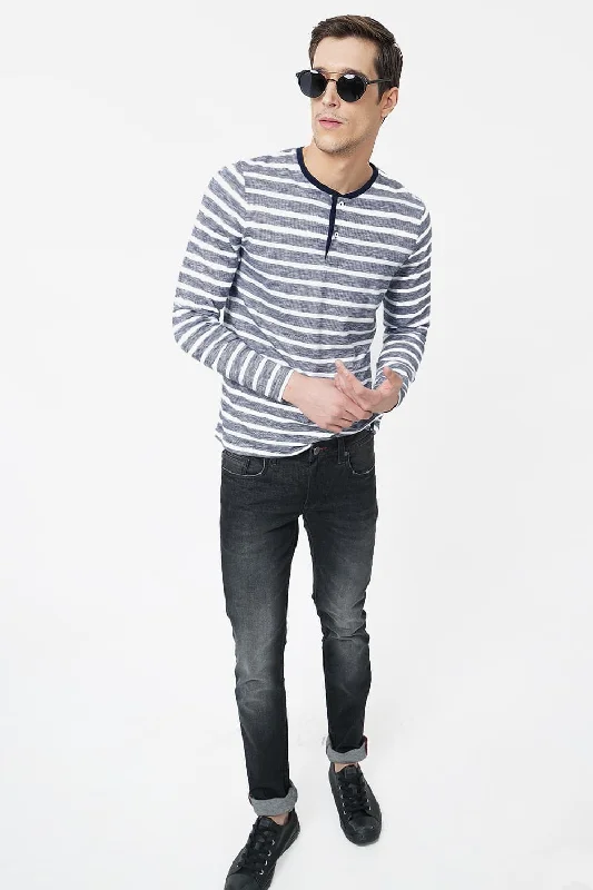 Early Bird Muscle Fit Henley T.Shirt