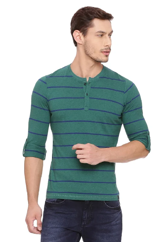 Inventory Reduction Muscle Fit Henley T Shirt