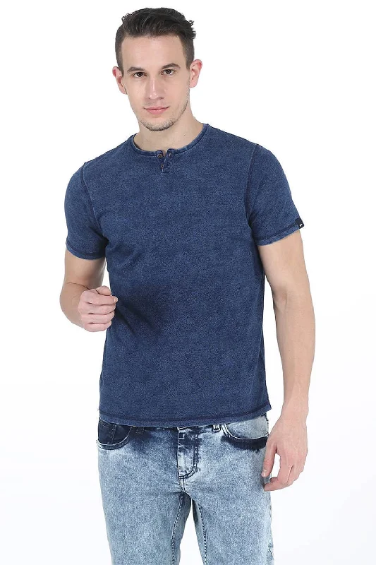 Markdown Madness Muscle Fit Henley T Shirt