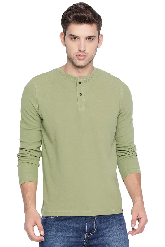 Stock Up and Save Muscle Fit Henley T Shirt