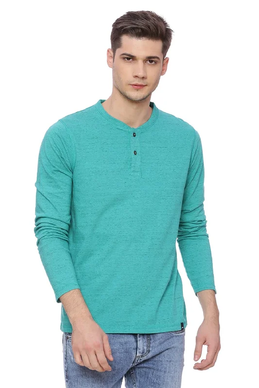 Weekend Specials to Savor Muscle Fit Henley T Shirt