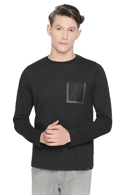 Half Price Muscle Fit Long Sleeve Crew Neck T Shirt