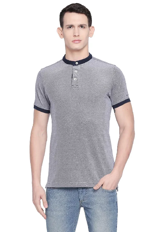 Weekend Offers That Sizzle Muscle Fit Mandarin Polo T Shirt