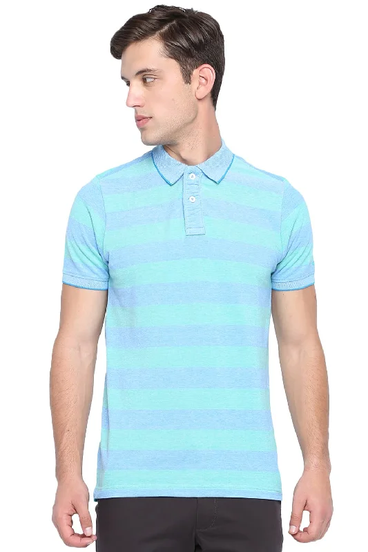 Savings Galore Muscle Fit Polo Stripe T Shirt