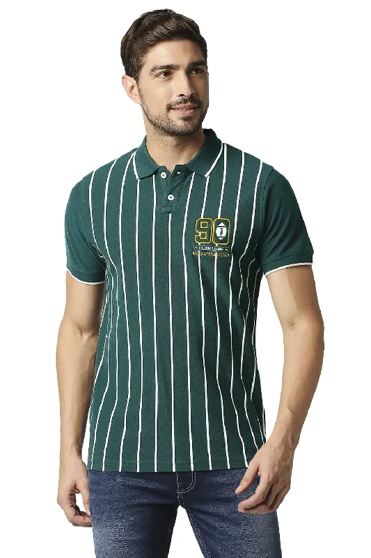 Epic Deals Muscle Fit Polo Stripe T-shirt
