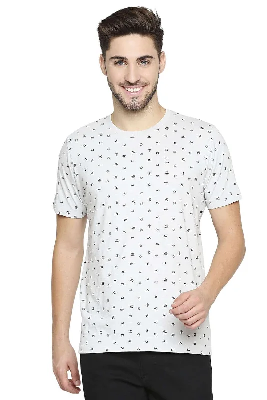 Massive Deal Muscle Fit Printed Crew Neck T-shirt