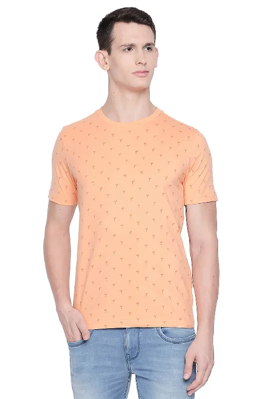 Weekend Deals That Thrill Muscle Fit Printed Crew Neck T Shirt