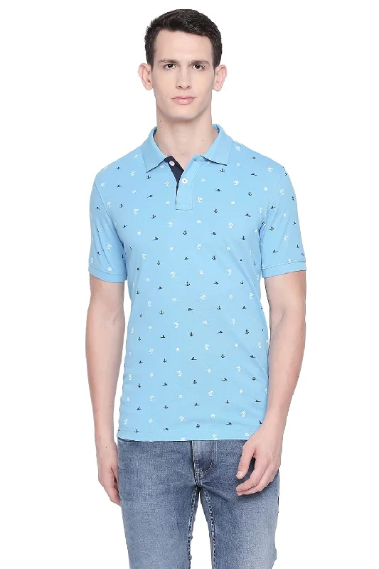 Weekend Discounts to Love Muscle Fit Printed Polo T Shirt