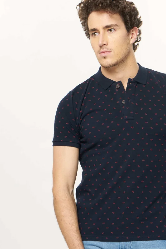 Grand Opening Sale Muscle Fit Printed Polo T.Shirt
