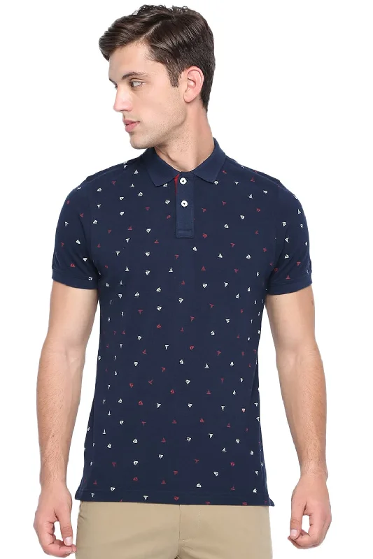 Final Markdown Muscle Fit Printed Polo T Shirt