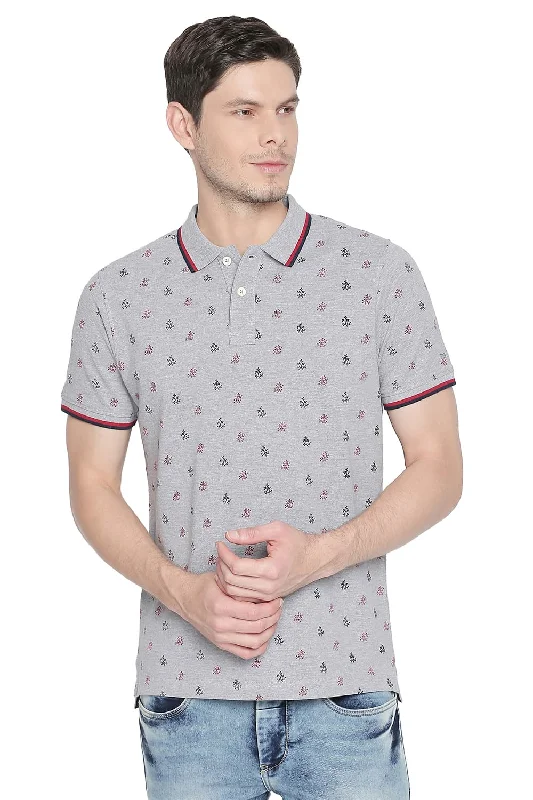 Weekend Specials to Love Muscle Fit Printed Polo T Shirt