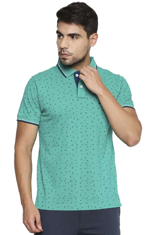 Year-End Sale Muscle Fit Printed Polo T Shirt
