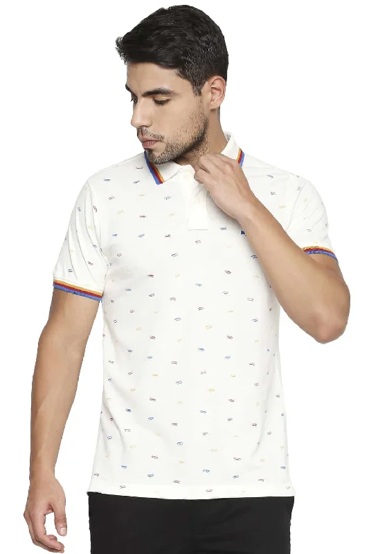 Weekend Bargains Galore Muscle Fit Printed Polo T Shirt