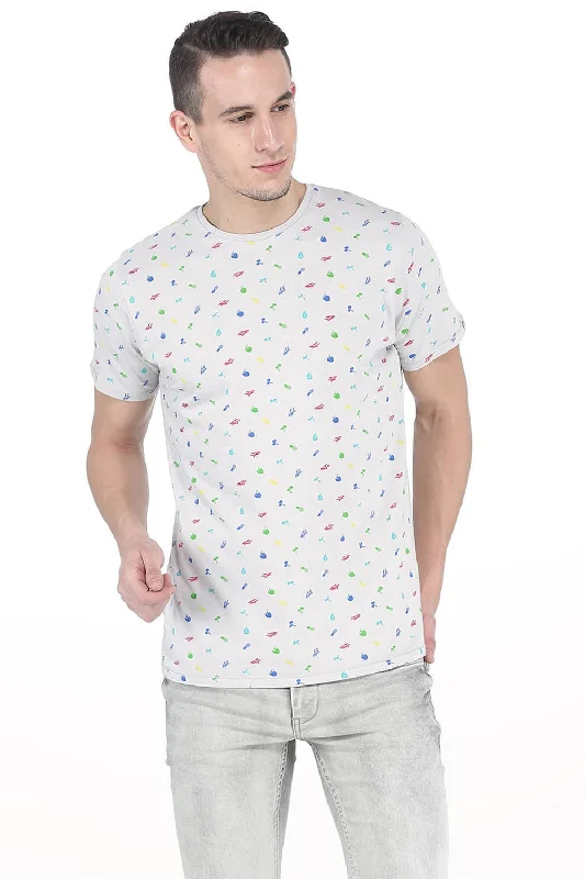Deal Zone Muscle Fit Round Neck T Shirt