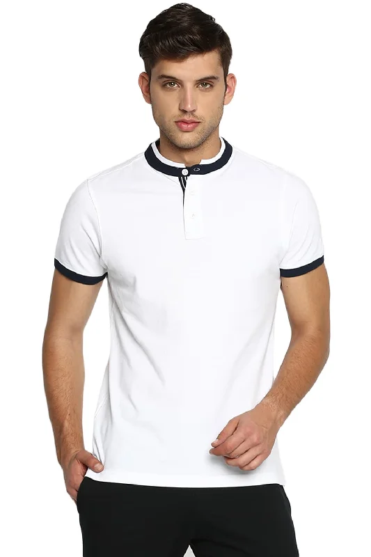 Special Price Muscle Fit Stand Up Collar Polo T Shirt