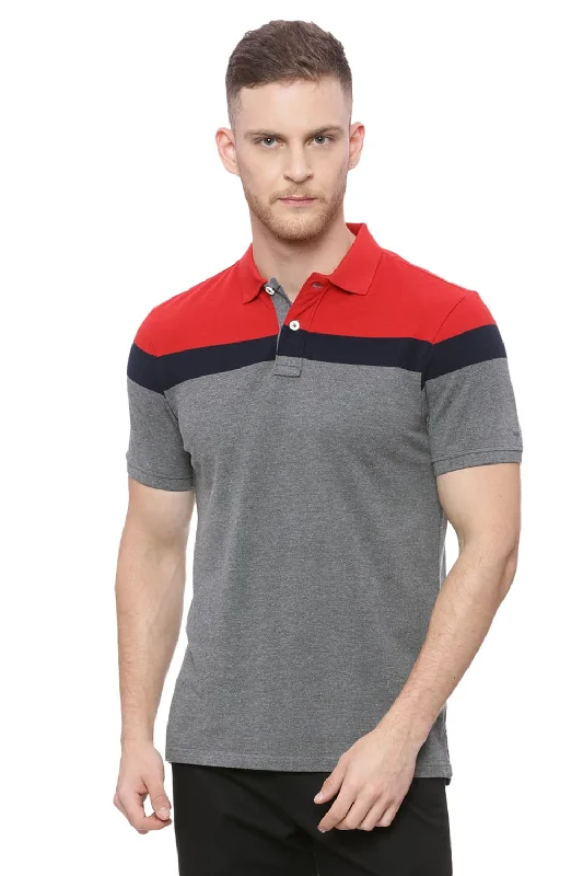 Flash Sale Muscle Fit Stripe Polo T Shirt