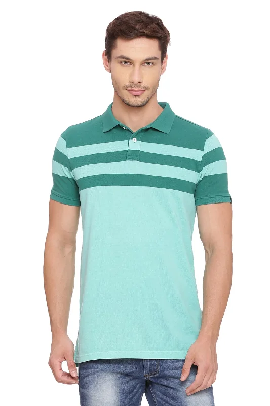 Weekend Special Muscle Fit Stripes Polo T Shirt