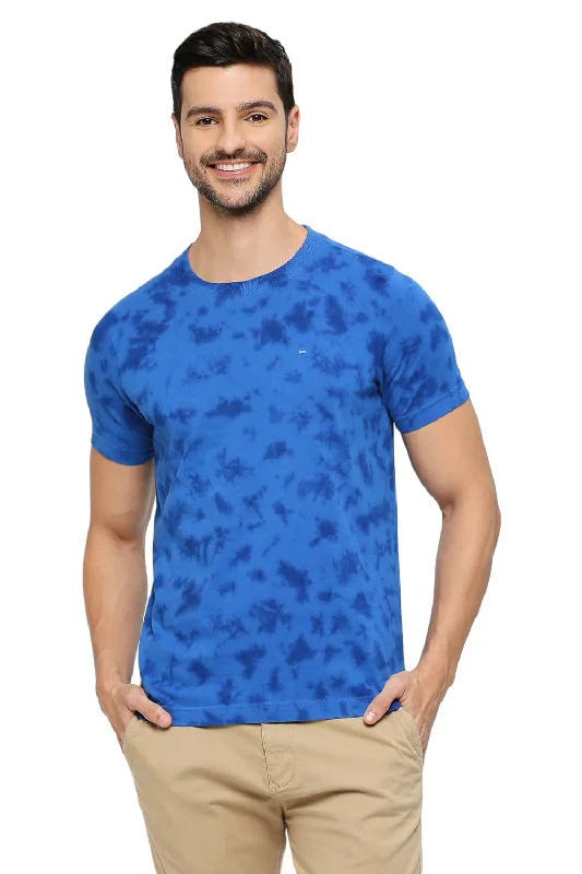Super Bargain Regular Fit Cotton Tie Dye Crew T-Shirts