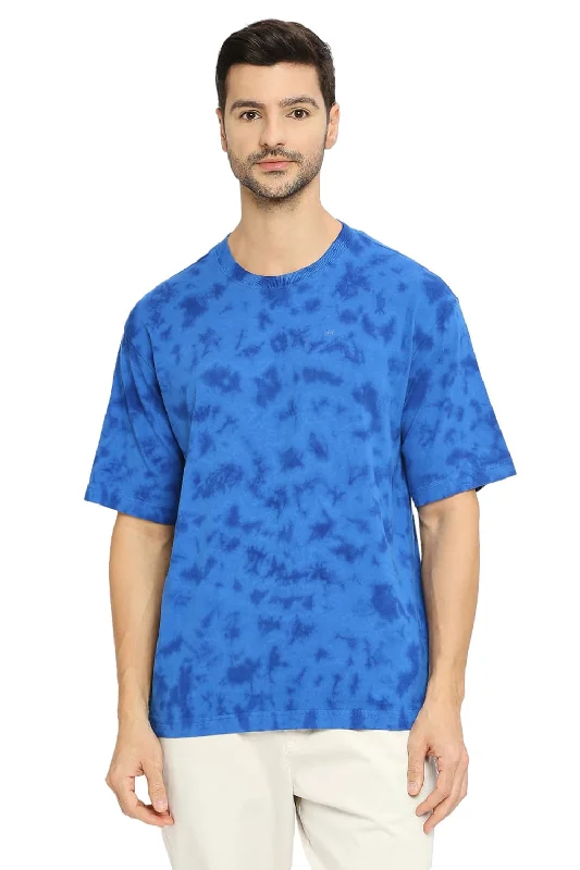 Weekend Discounts to Delight Relaxed Fit Cotton Tie Dye Crew T-Shirts