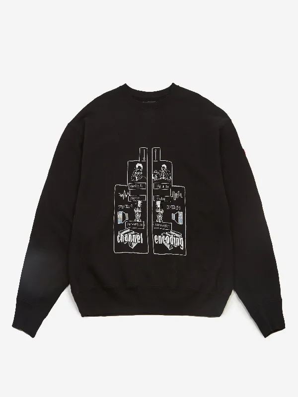 C.E Cav Empt Channel Encoding Crew Neck - Black