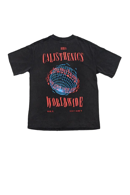 Calisthenics Worldwide Tee - Vintage Black