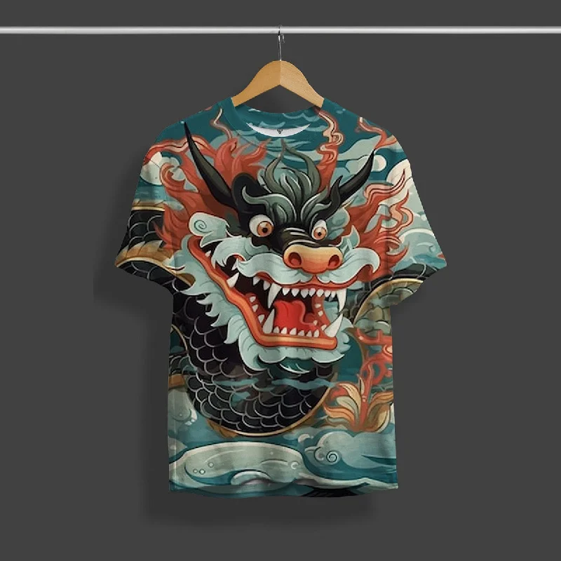 While Supplies Last Chinese Dragon Full Print Streetwear Desing T-Shirt