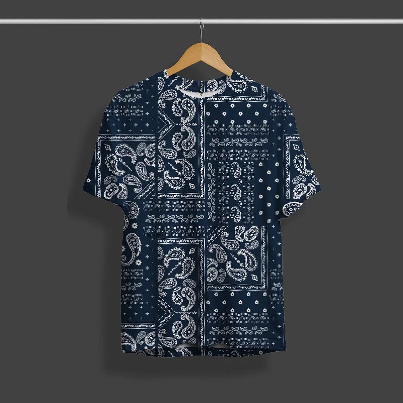 Steals and Deals Classic Blue All Over Print Streetwear T Shirt