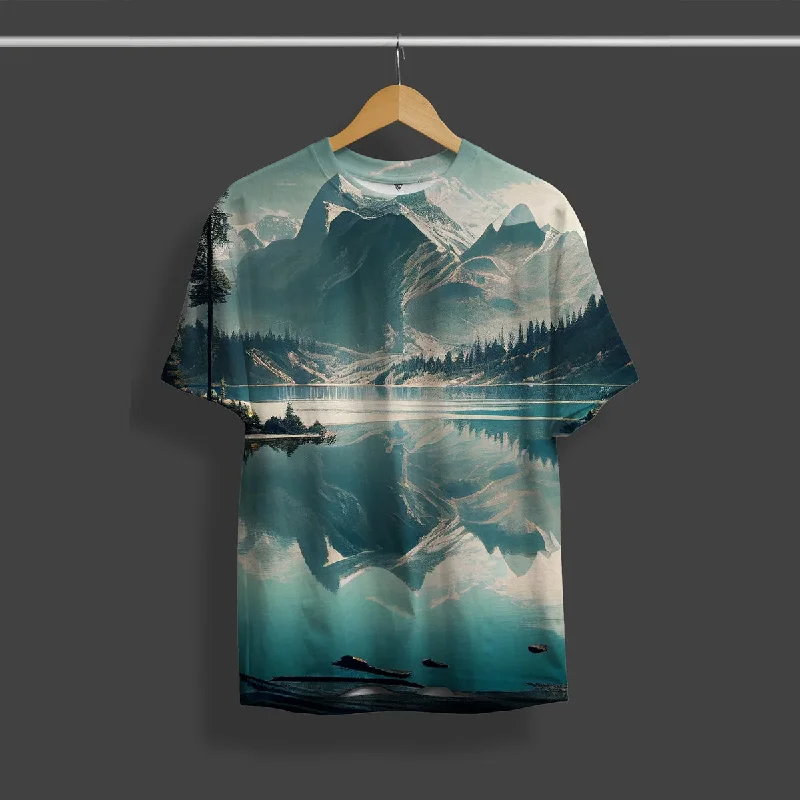 Grand Opening Sale Mountains Lover Full Printed T-Shirt