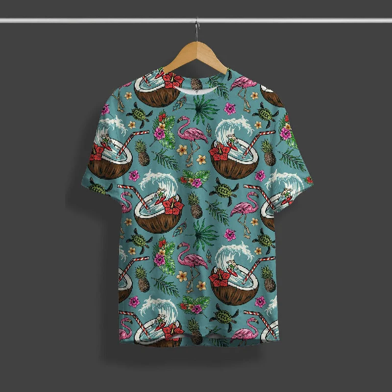Special Discount Coconut All Over Digital Print T-Shirt