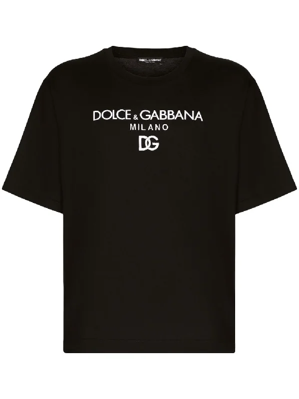 Dg Essentials Logo-Embroidered T-Shirt