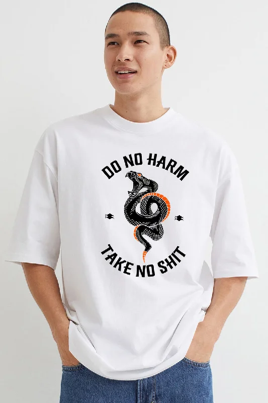 Final Clearance Do No Harm White Over Size T-Shirt