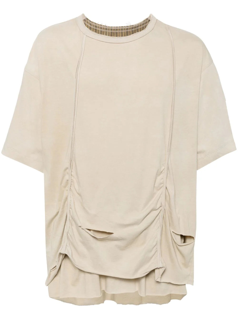 Draped Cotton T-Shirt