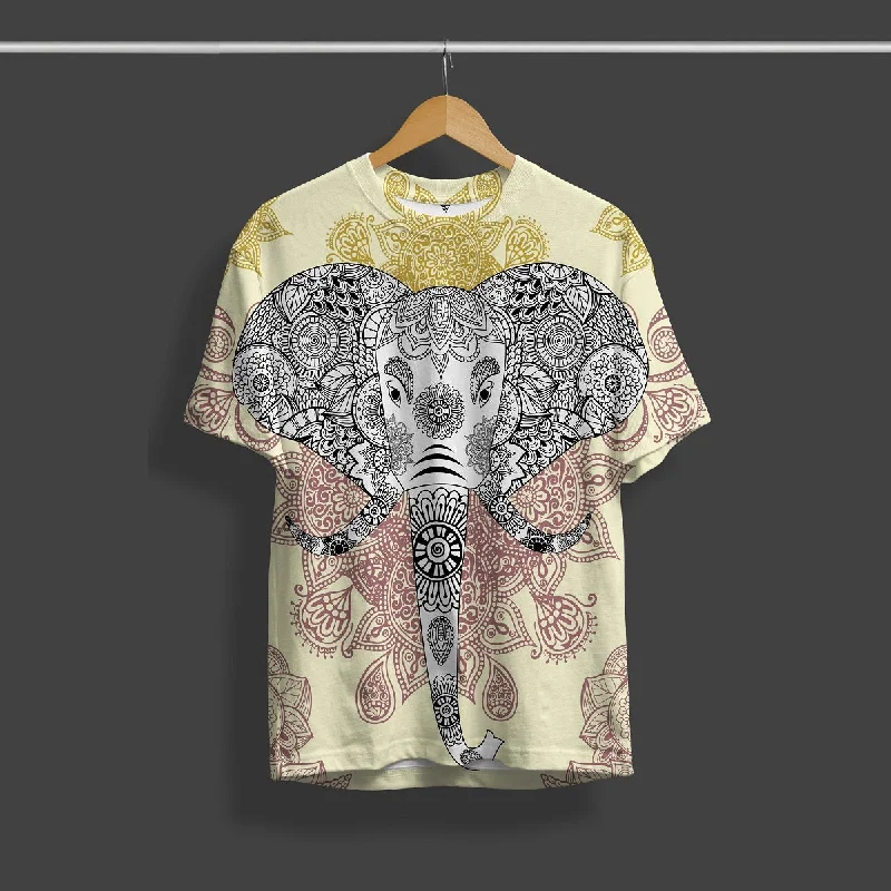 Discount Extravaganza Elephant Regular Fit Printed T-Shirt